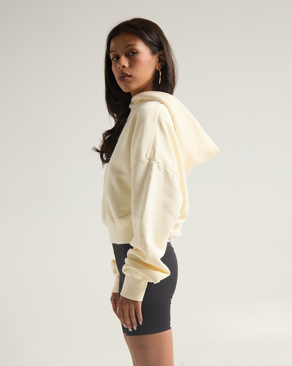 Women's Garment Dye Cropped Hoodie