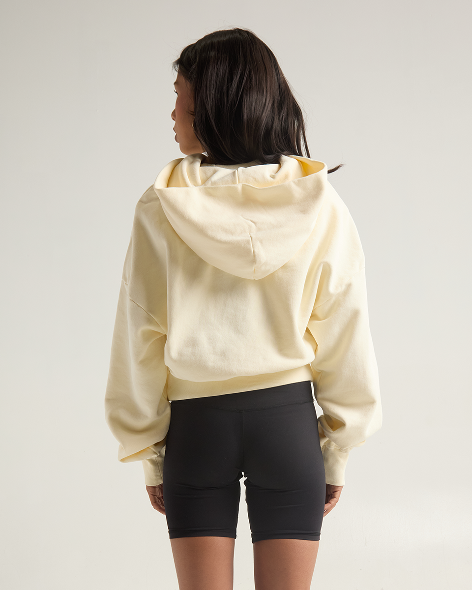 Women's Garment Dye Cropped Hoodie
