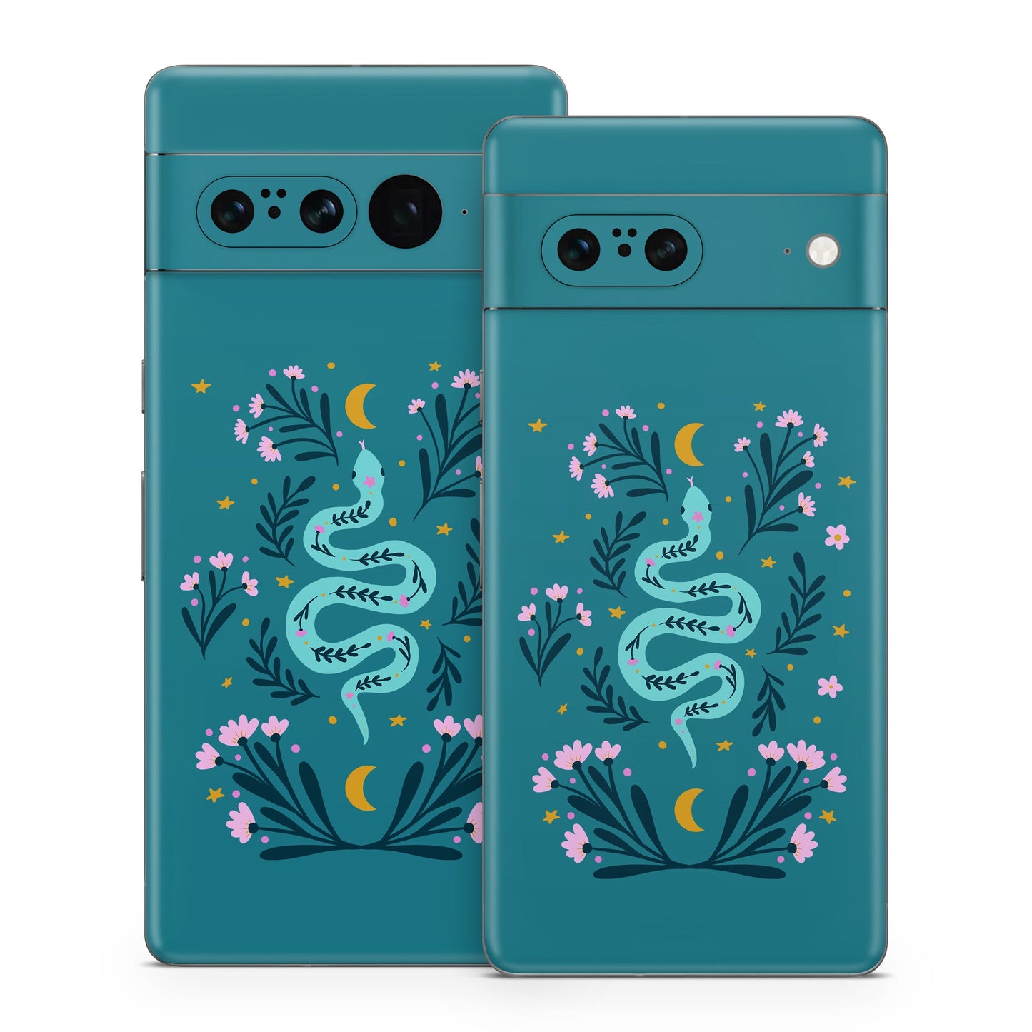Snake and Flowers - Google Pixel 7 Skin