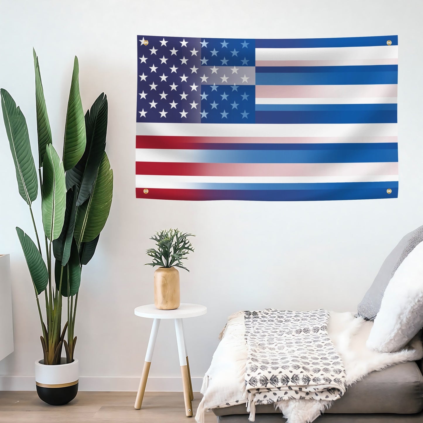 Greek American Hybrid Flag