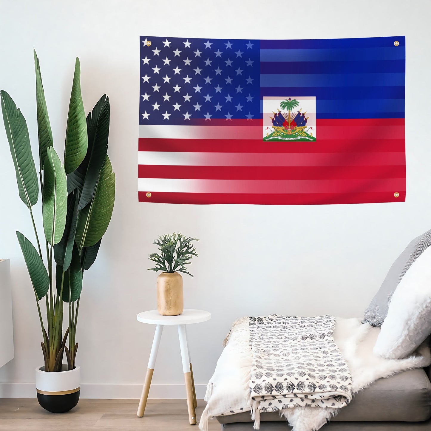 Haitian American Hybrid Flag