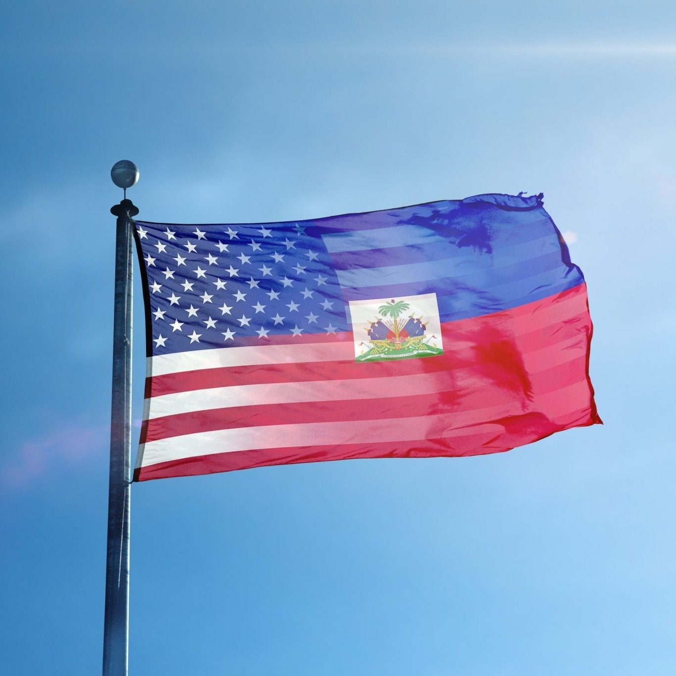 Haitian American Hybrid Flag