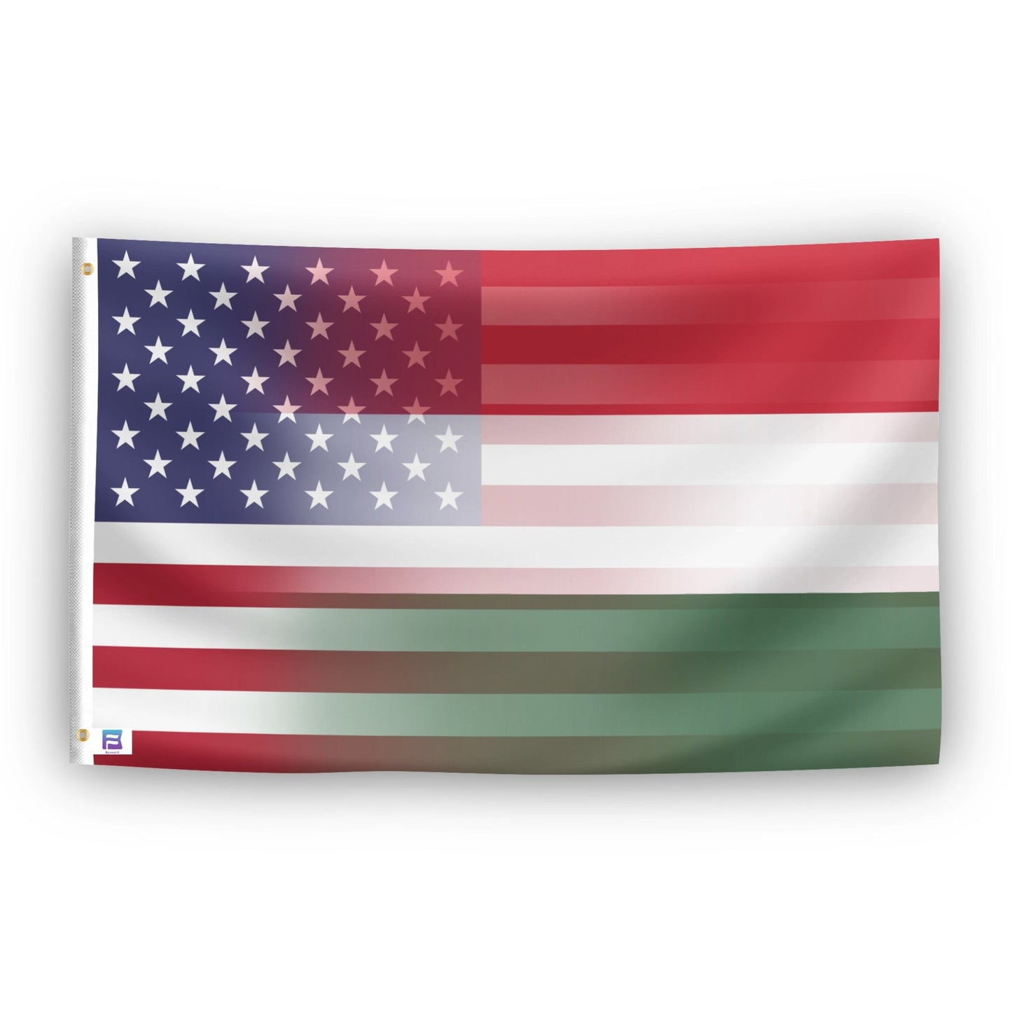 Hungarian American Hybrid Flag