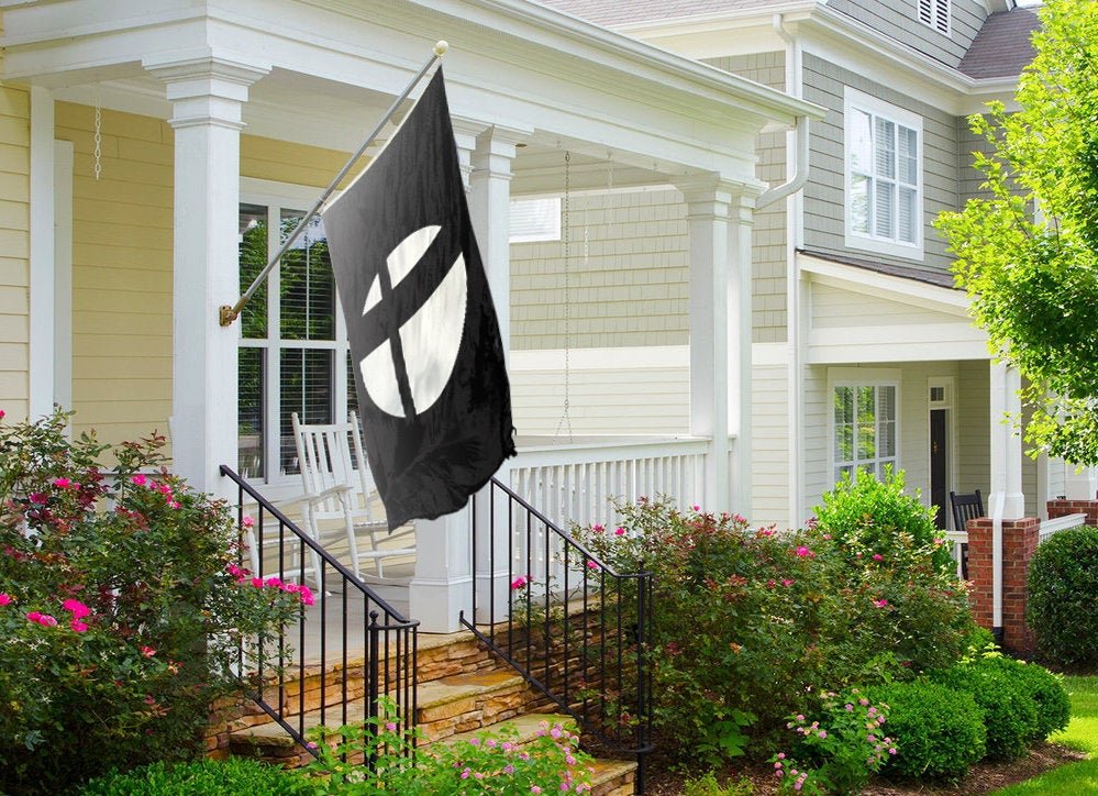 Super Smash Bros. Symbol Flag (Black)