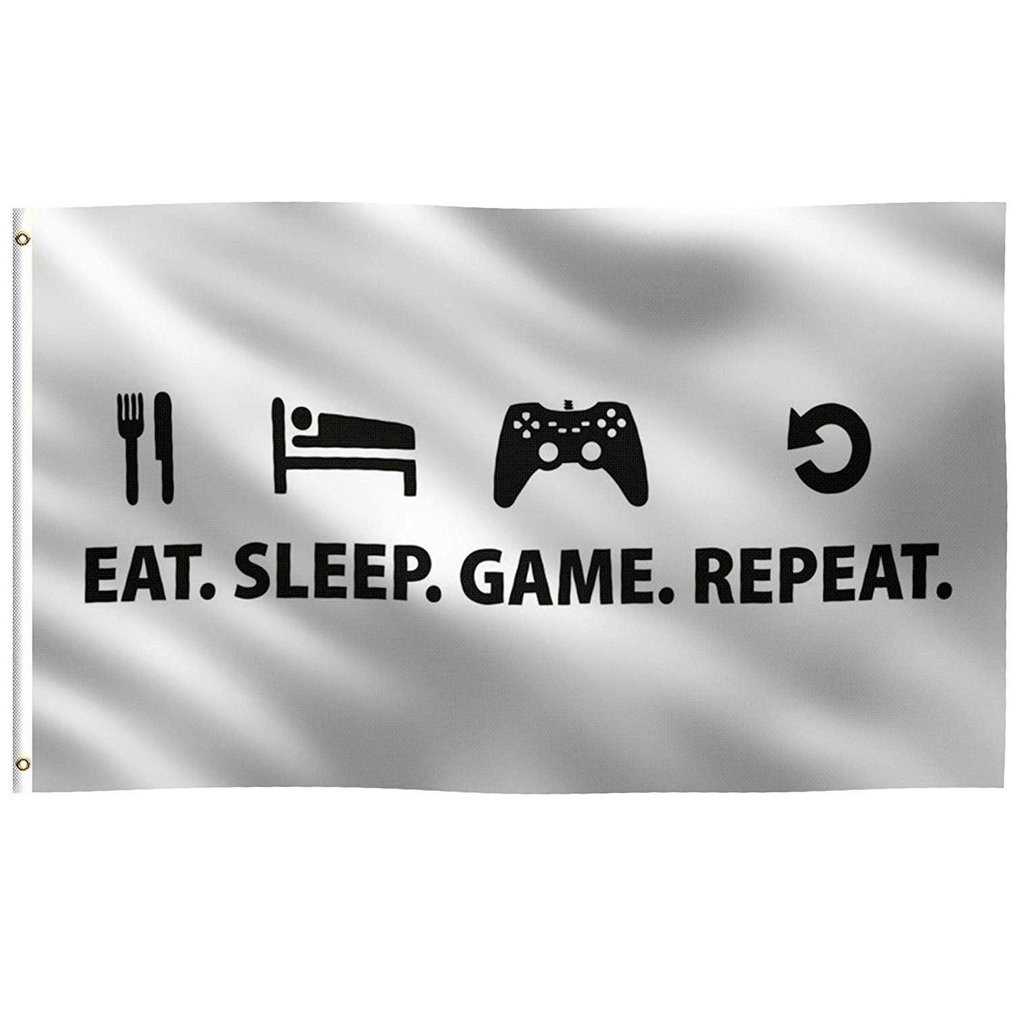 Eat. Sleep. Game. Repeat. Flag