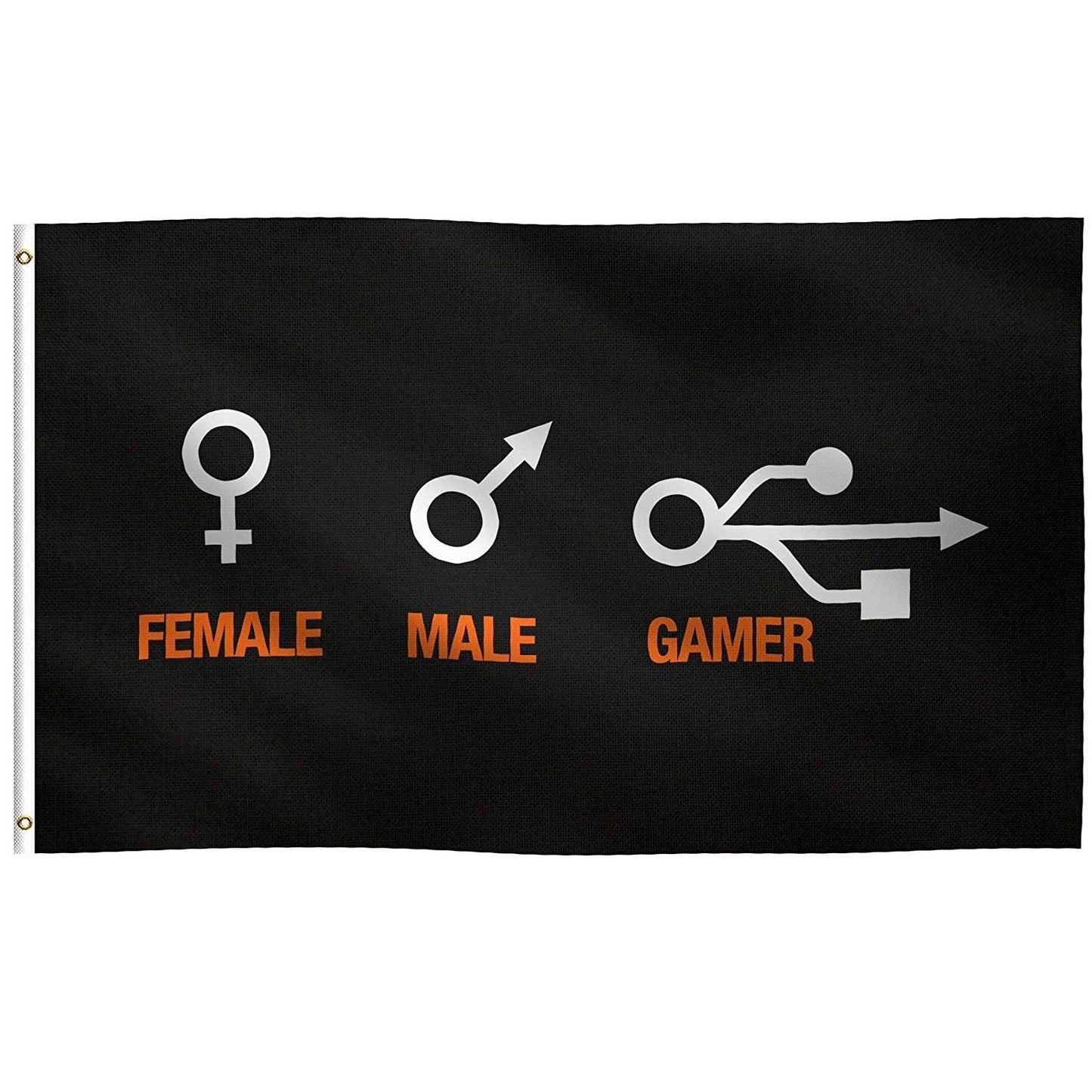Female Male Gamer Neutral Flag