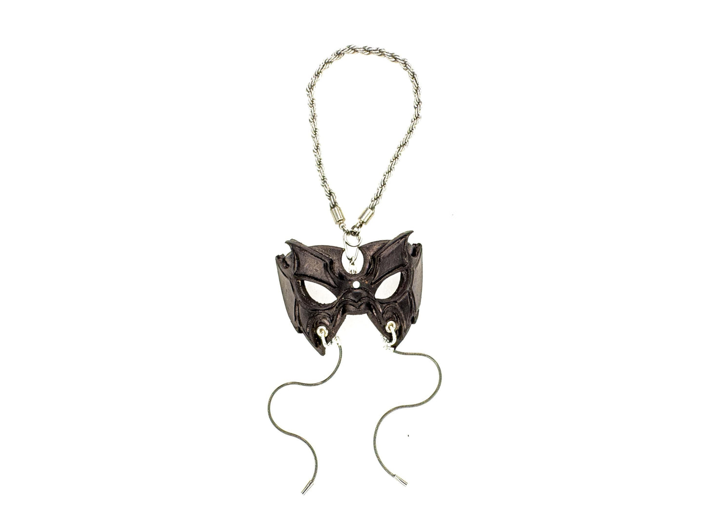 Pro Wrestler Leather Mini Mask – Handcrafted Charm for Rearview Mirrors, Handbags, Lanyards, Party Favors & More