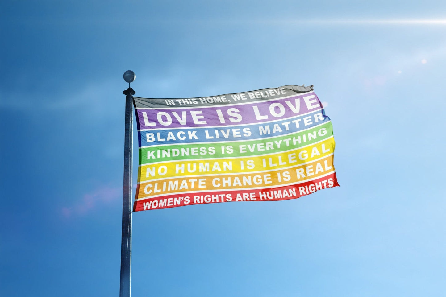 "In This Home We Believe" Flag