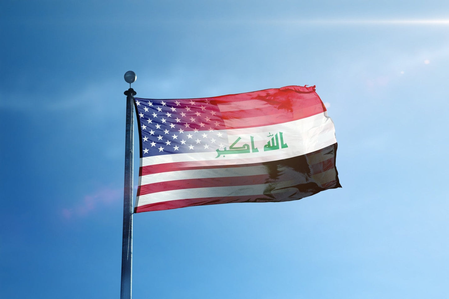 Iraqi American Hybrid Flag