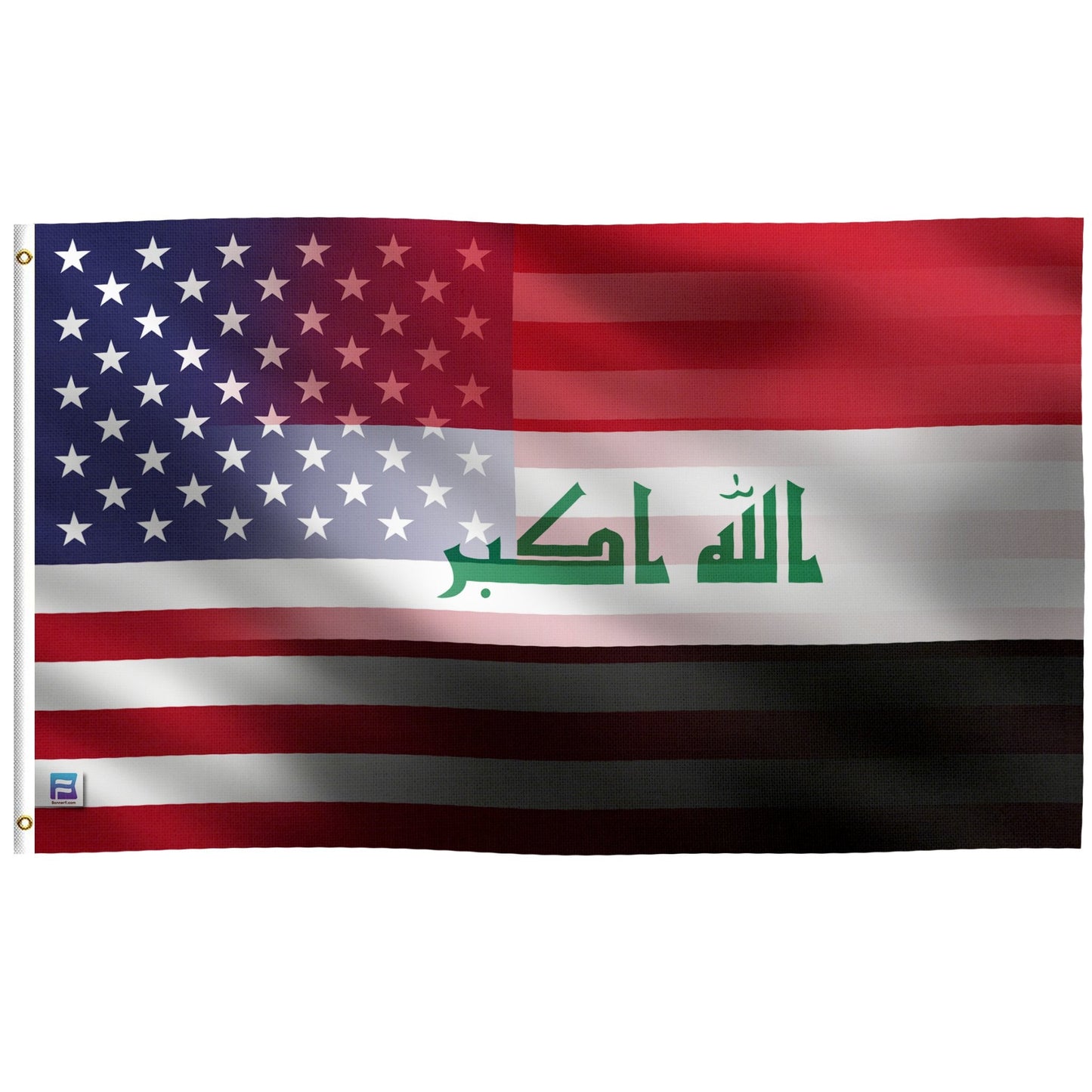 Iraqi American Hybrid Flag