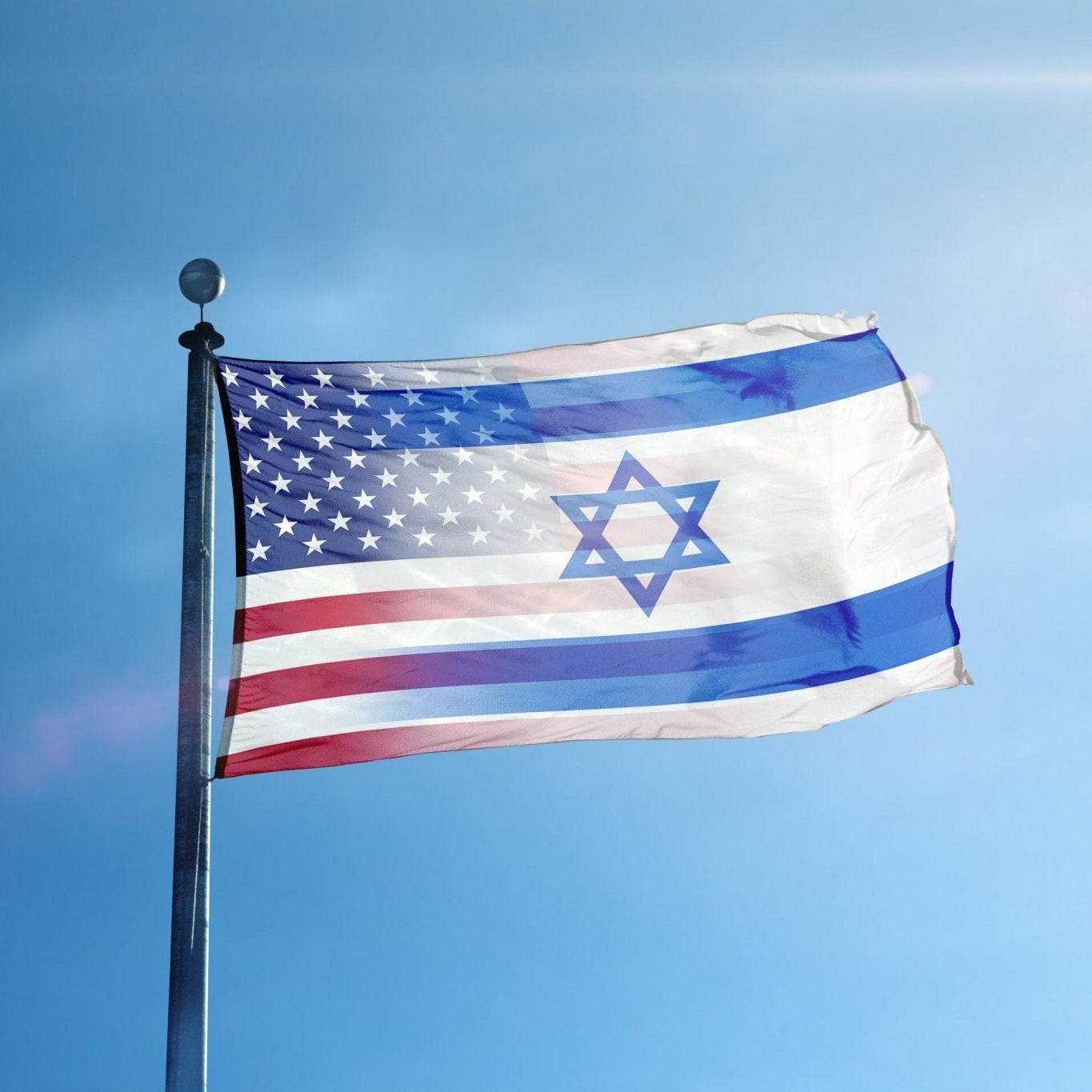 Israeli American Hybrid Flag