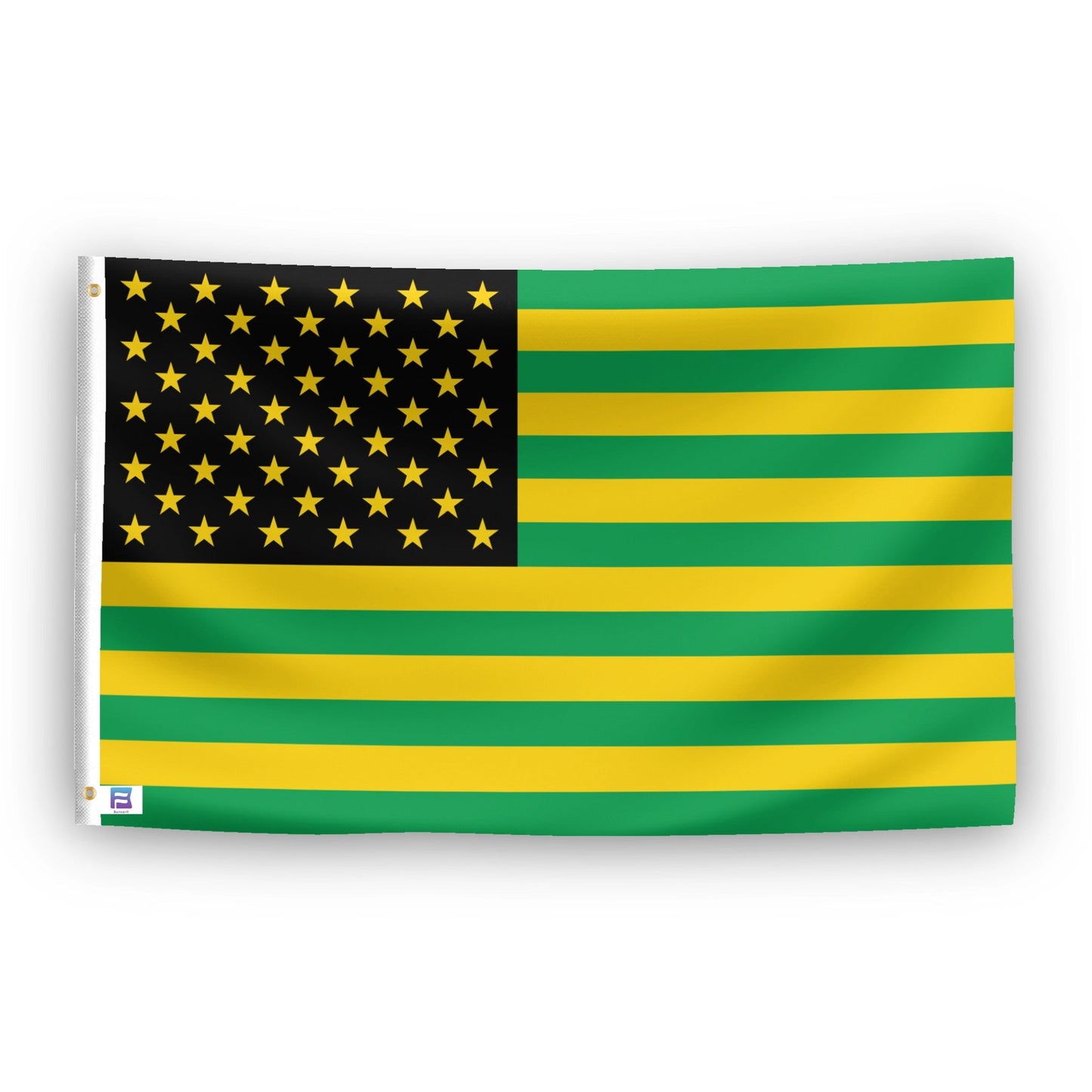 Jamaican Colors American Flag