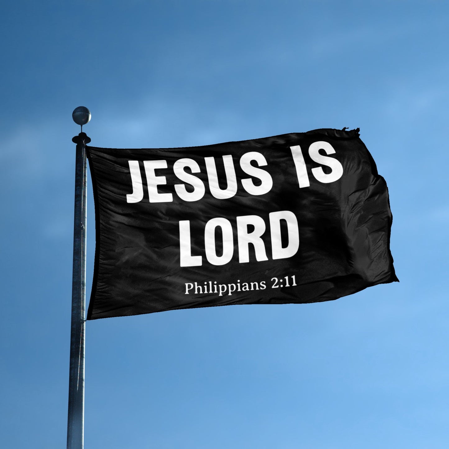 "Jesus Is Lord" Philippians 2:11 Flag