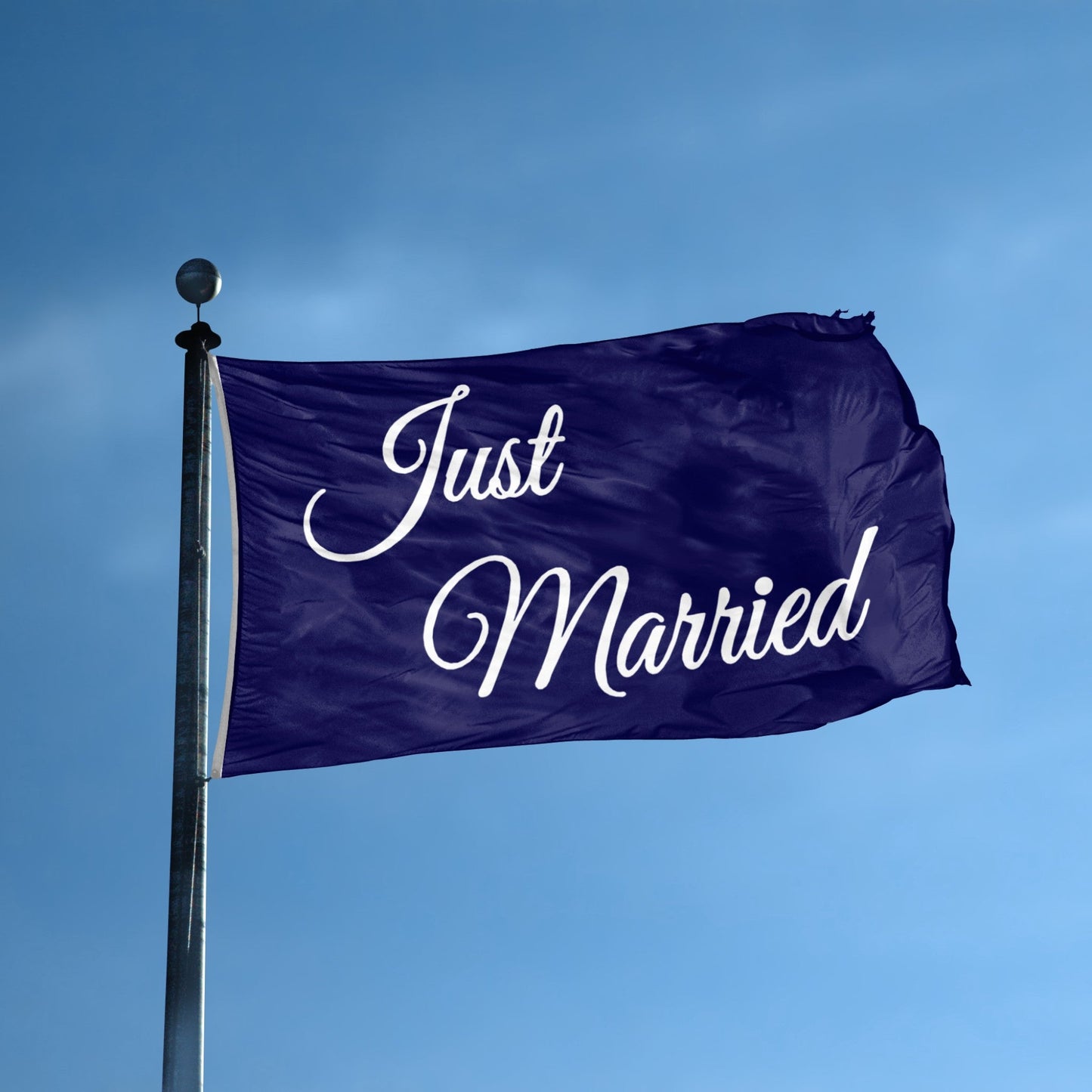 "Just Married" Flag