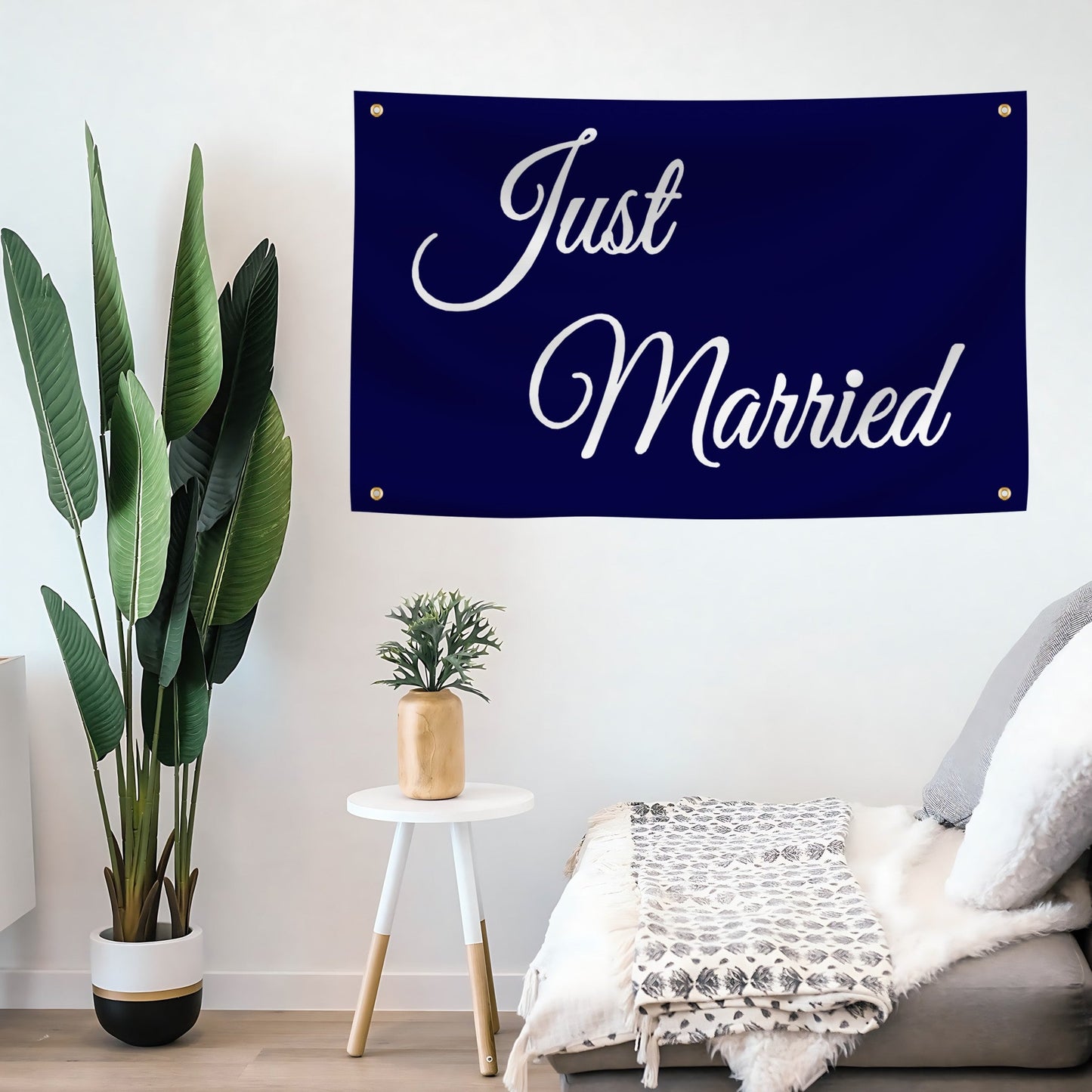 "Just Married" Flag