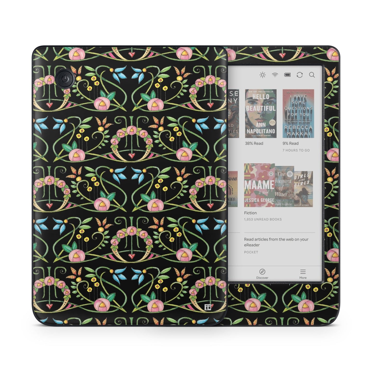 Change Nothing Flowers - Kobo Clara Colour Skin
