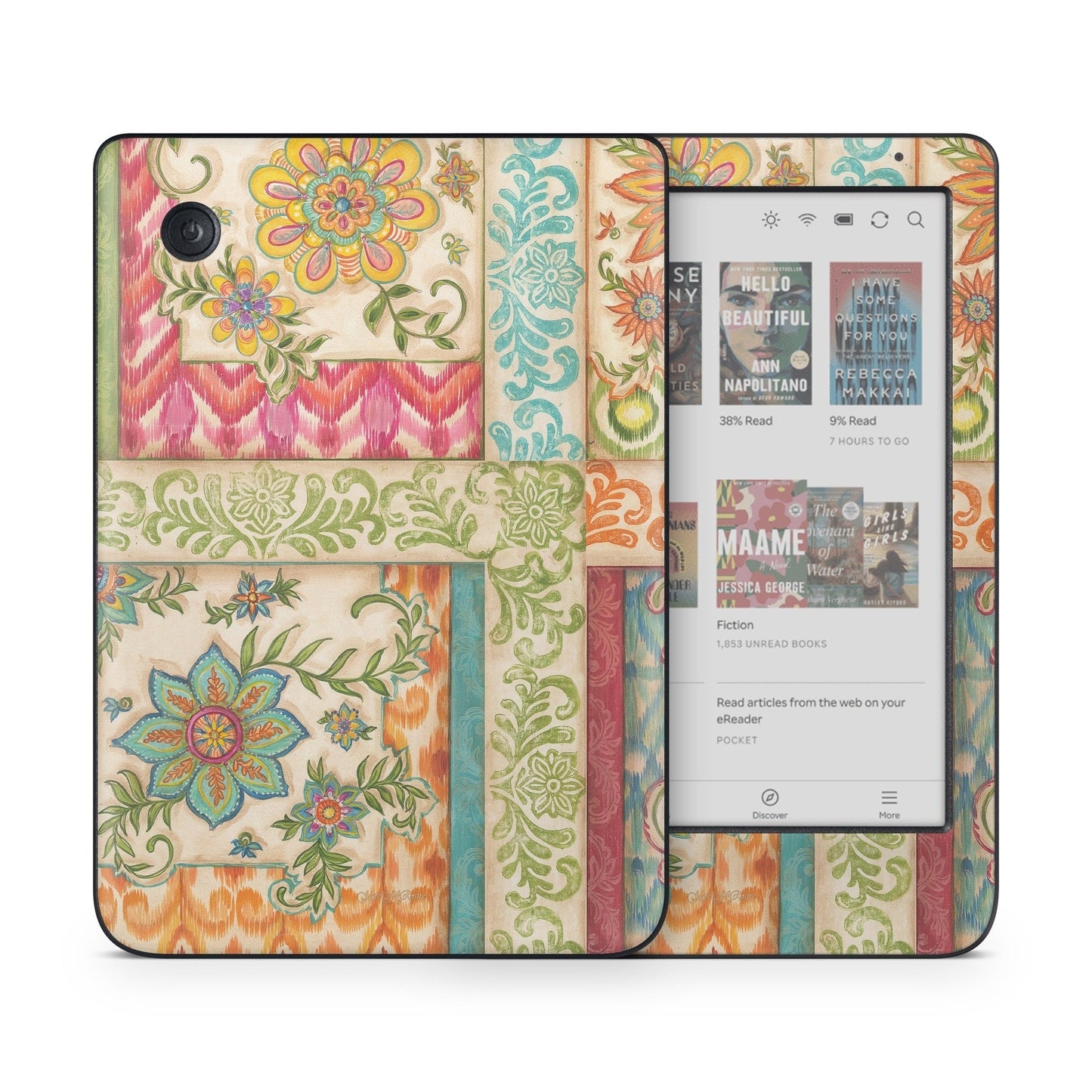 Ikat Floral - Kobo Clara Colour Skin
