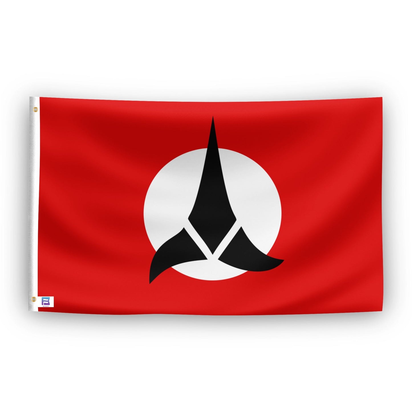 Star Trek Klingon Symbol Flag (Red)