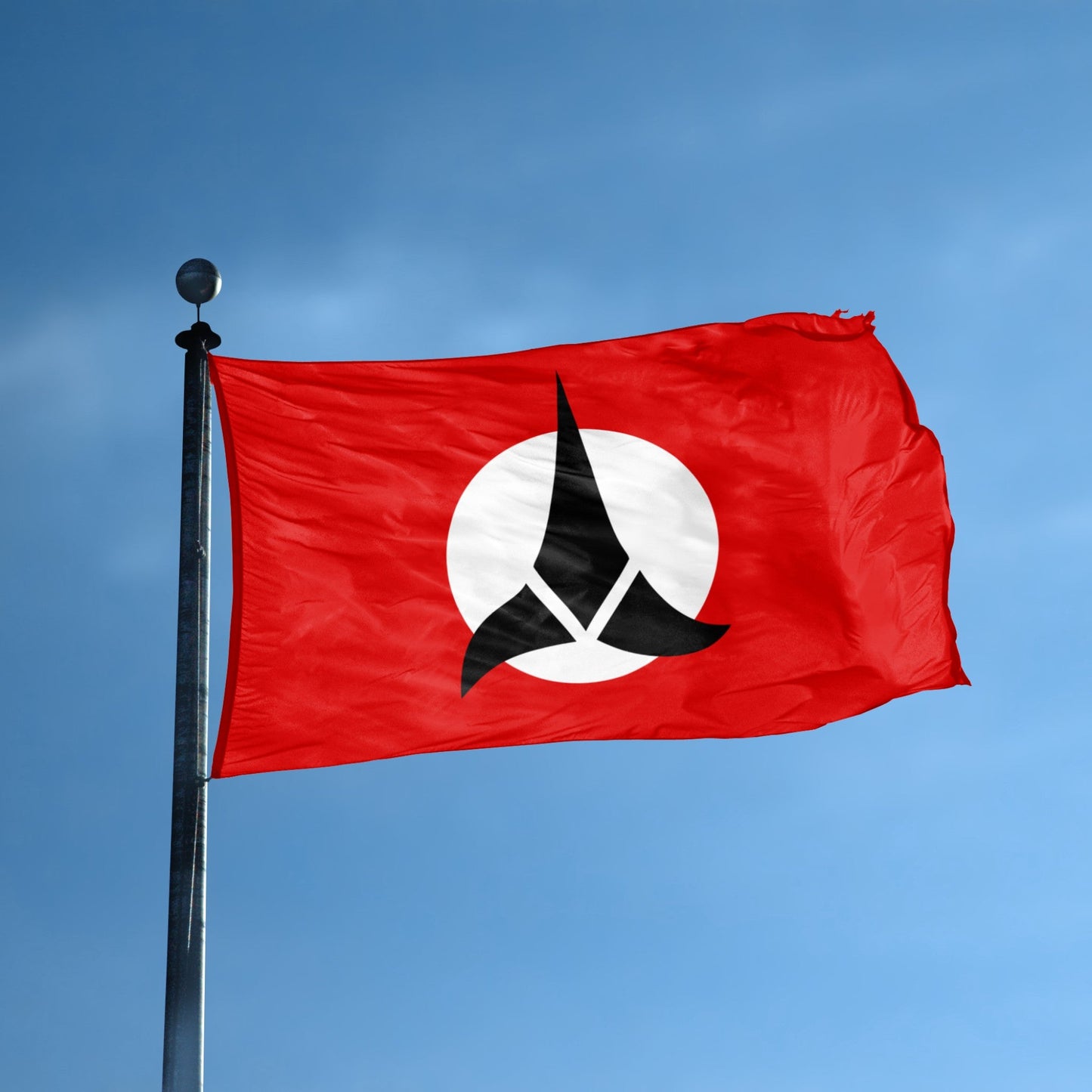 Star Trek Klingon Symbol Flag (Red)