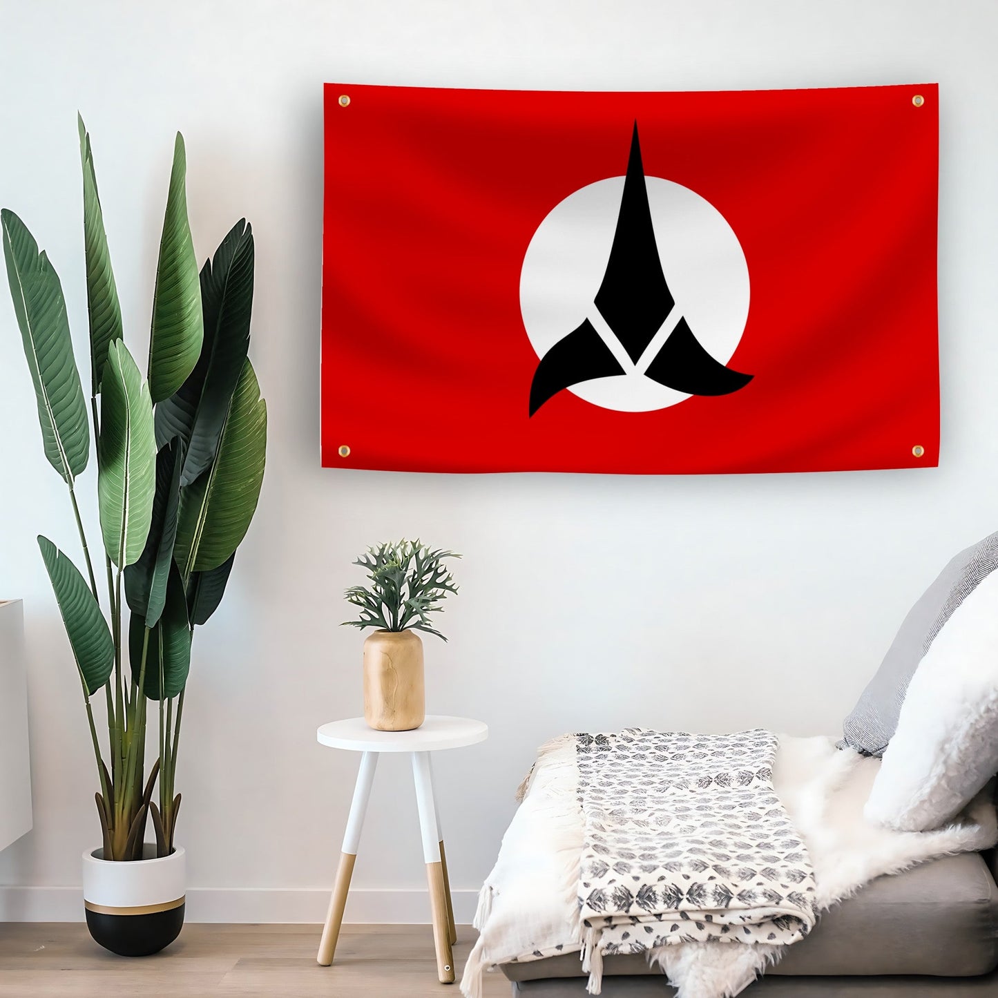 Star Trek Klingon Symbol Flag (Red)