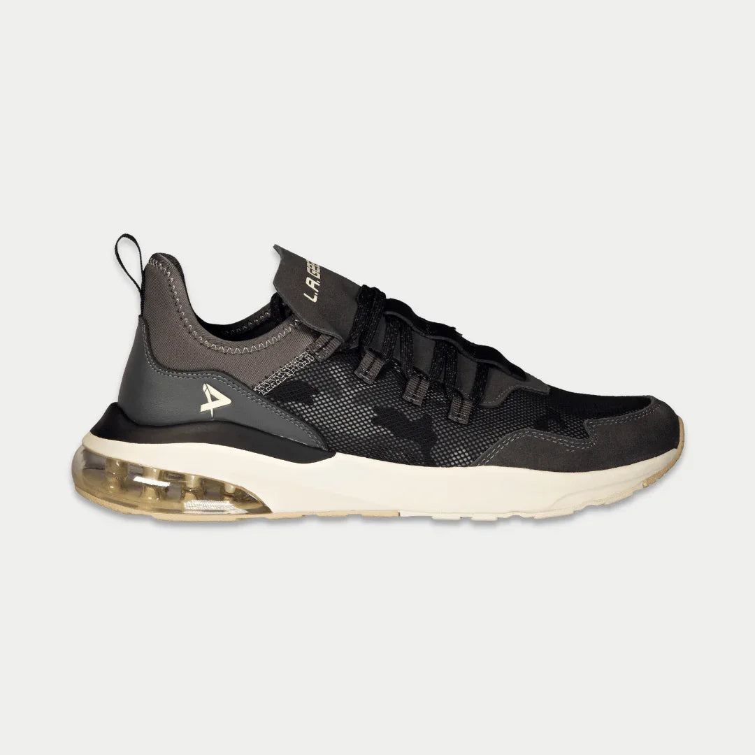 LA Gear Men’s Runyon Lowtop | Black x Gray