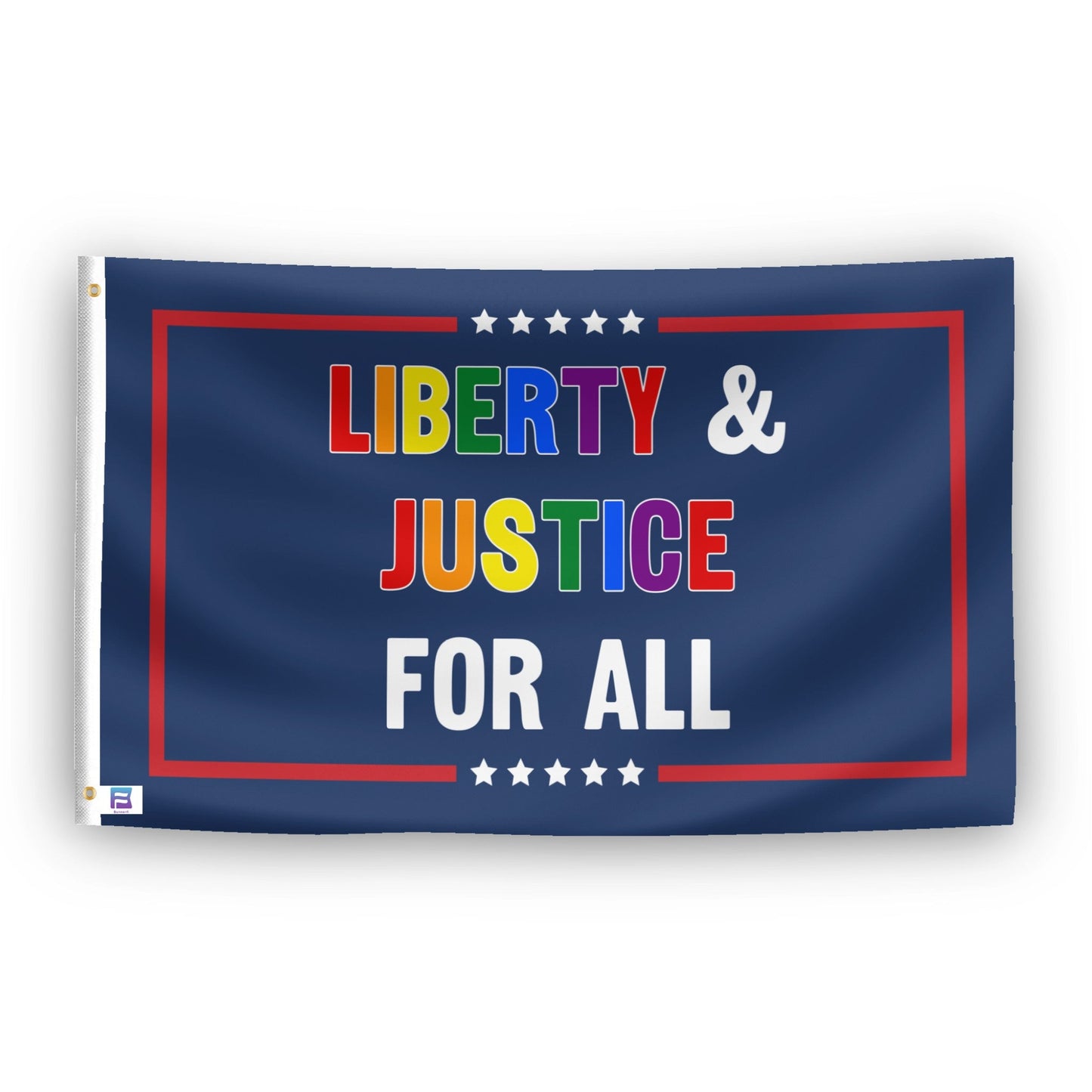 Liberty & Justice For All Pride Flag