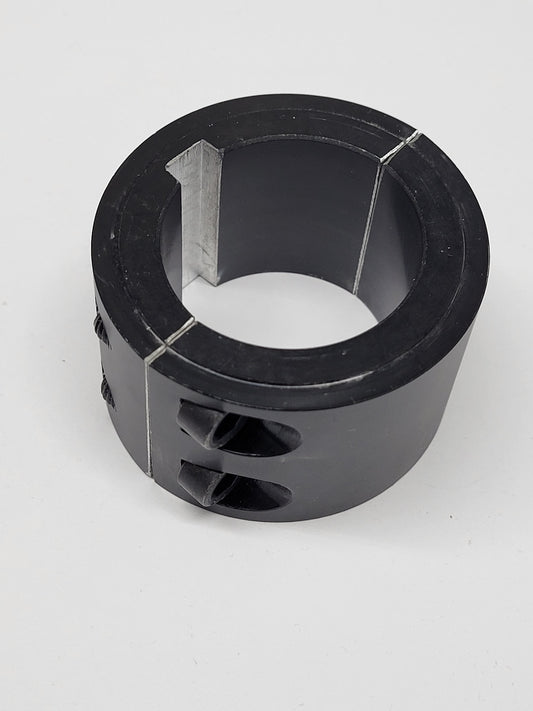 Wide Black 40mm Axle Lock Collar with Shoulder and 8mm Keyslot