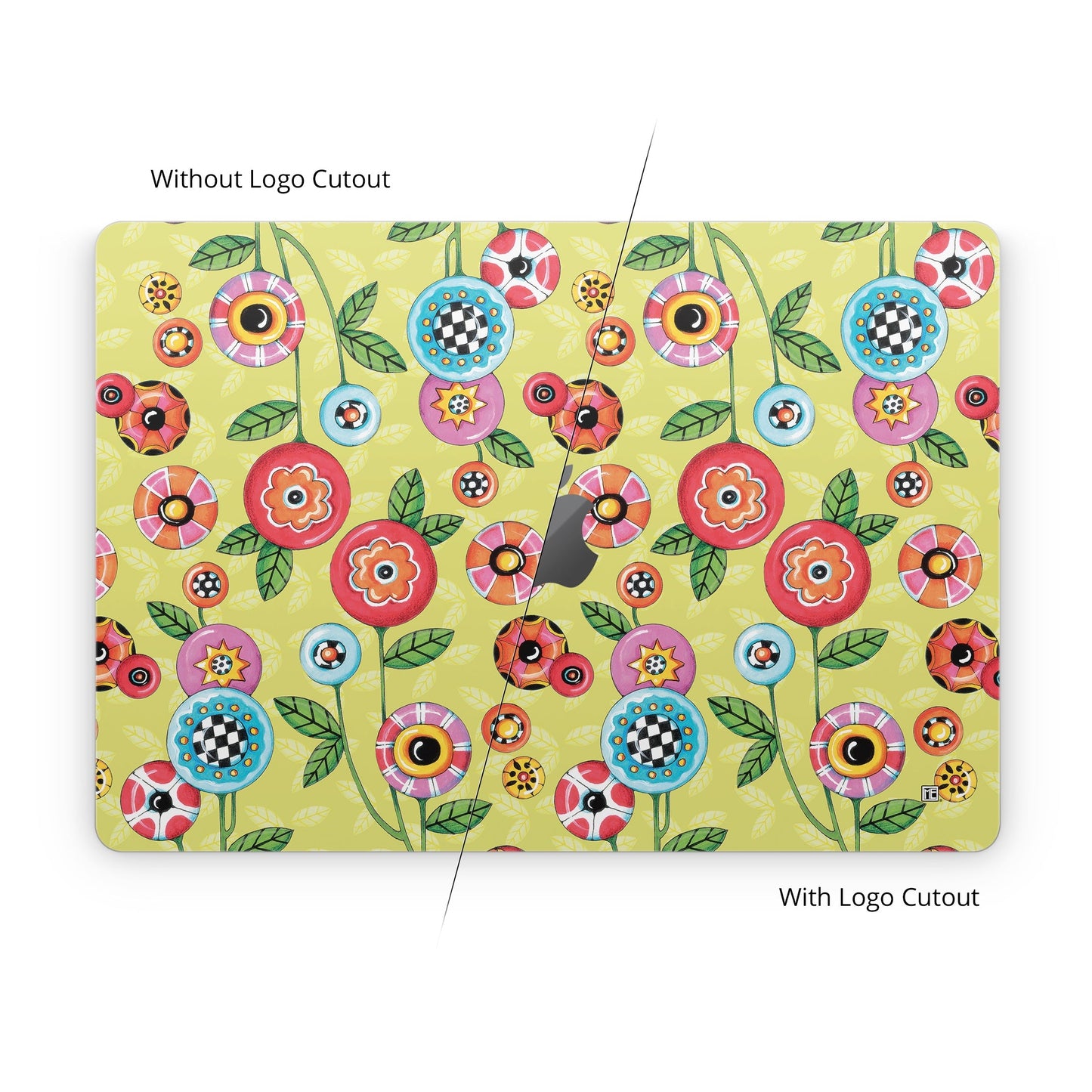 Button Flowers - Apple MacBook Skin