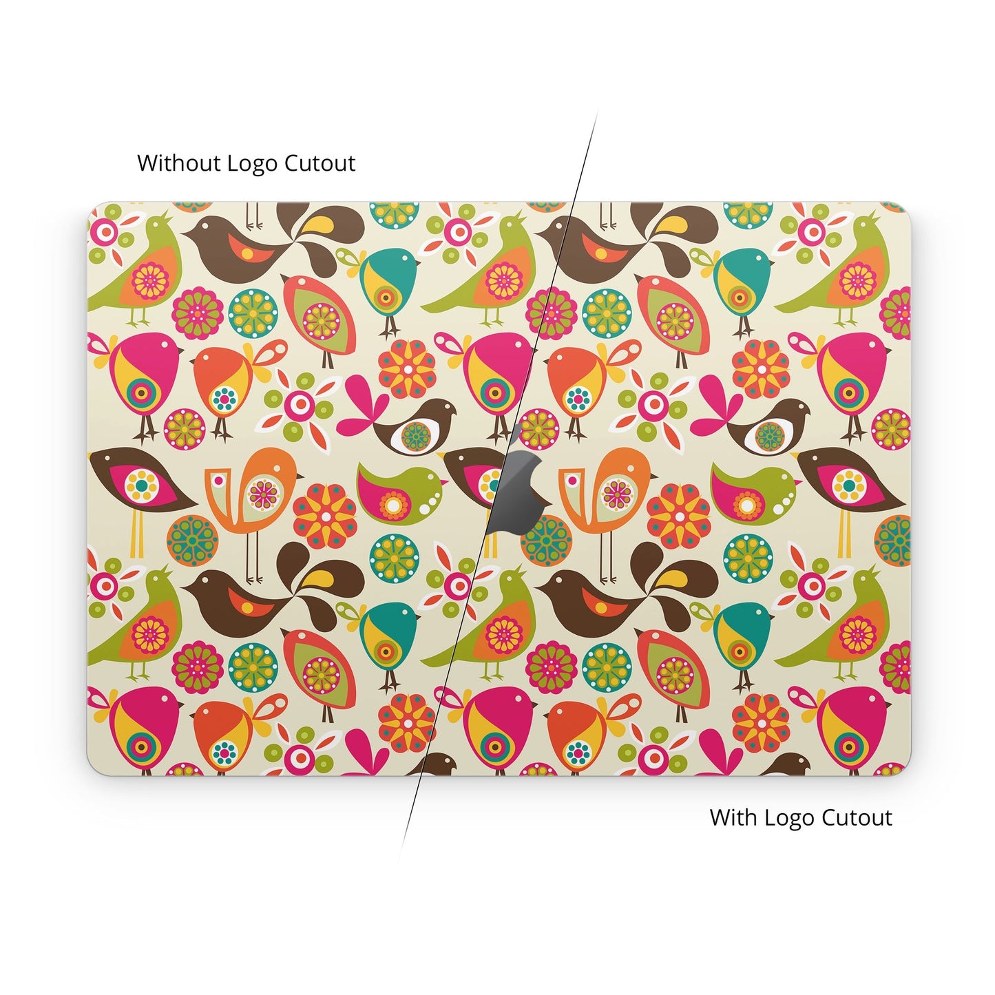 Bird Flowers - Apple MacBook Skin