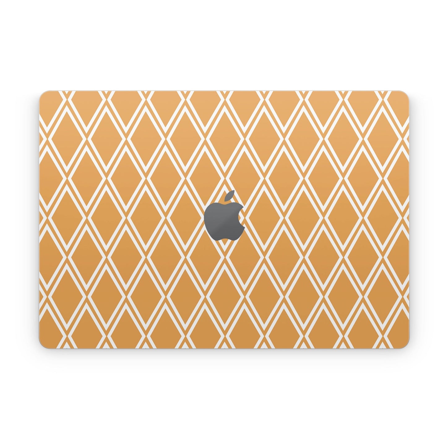 Orange Checks - Apple MacBook Skin