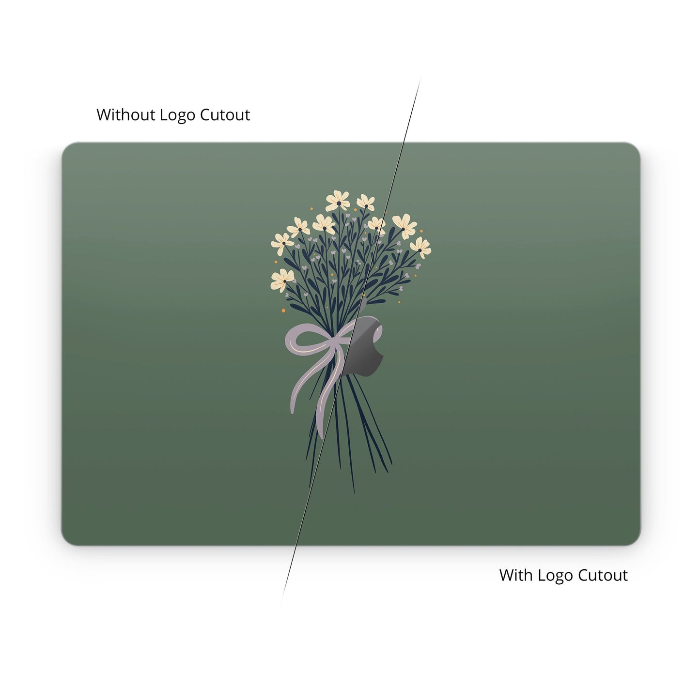 Floral Bouquet Bow - Apple MacBook Skin