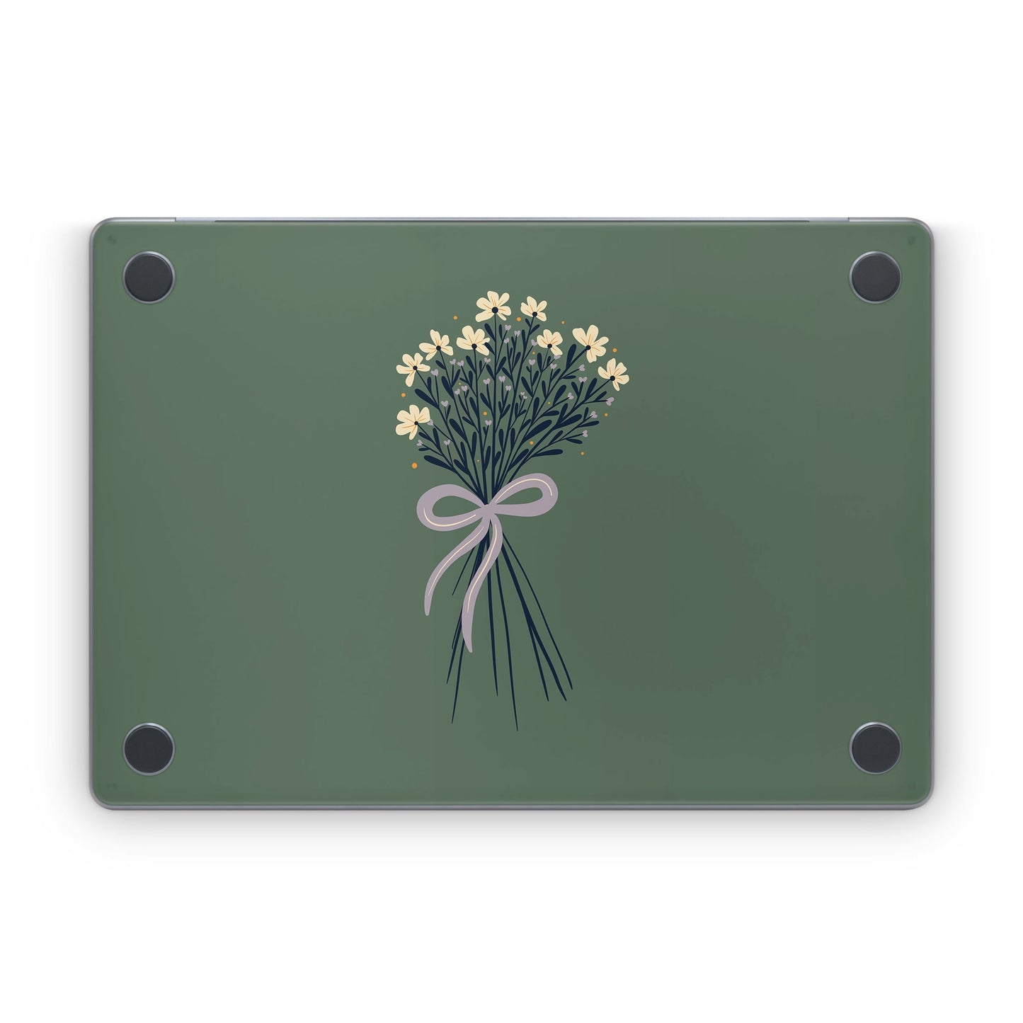 Floral Bouquet Bow - Apple MacBook Skin