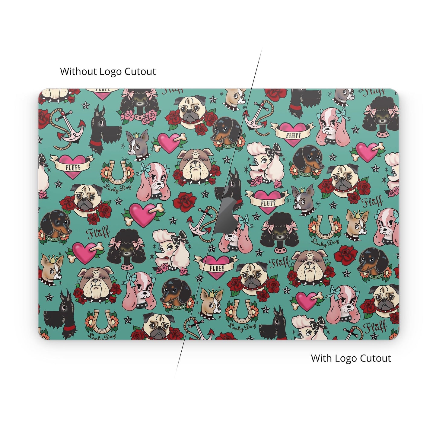 Tattoo Dogs - Apple MacBook Skin