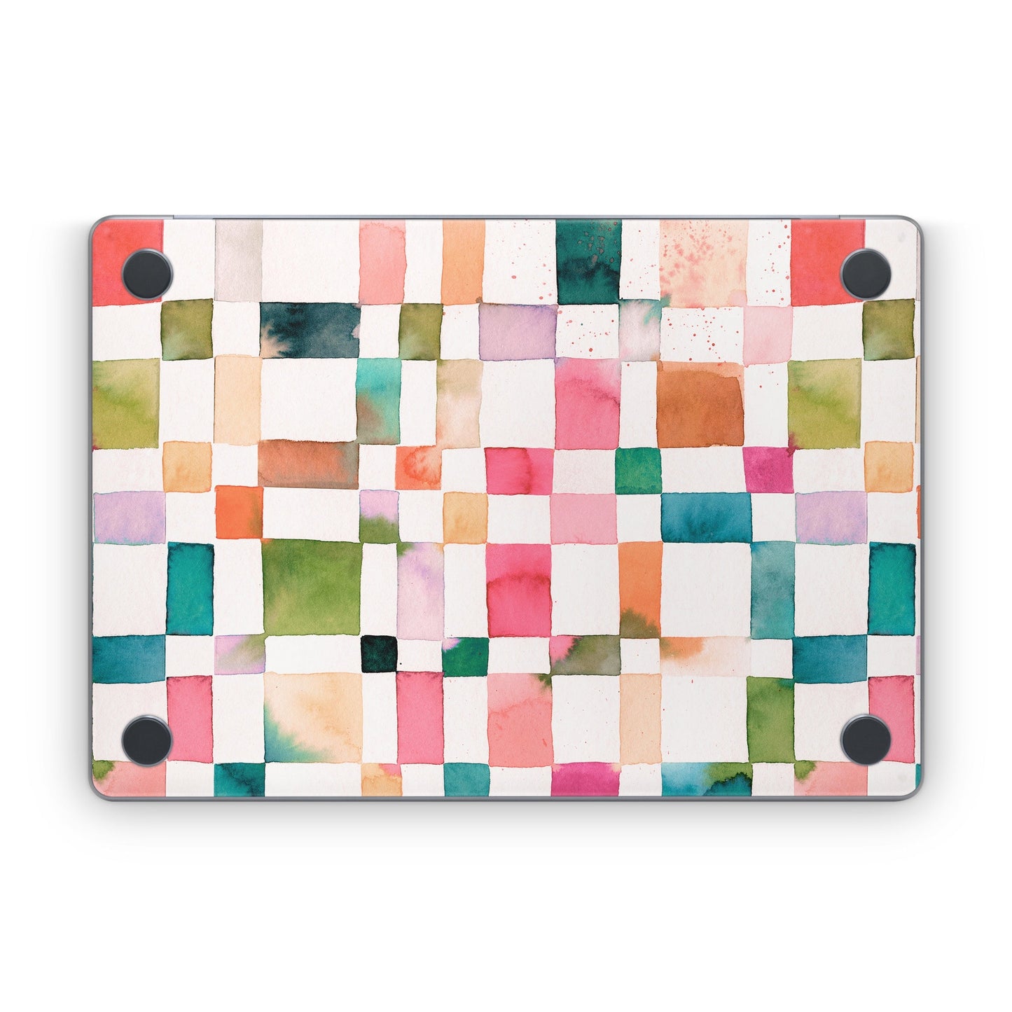 Watercolor Squares - Apple MacBook Skin