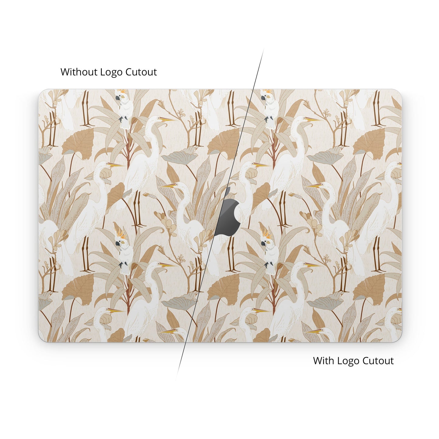 White Cranes Cockatoo - Apple MacBook Skin