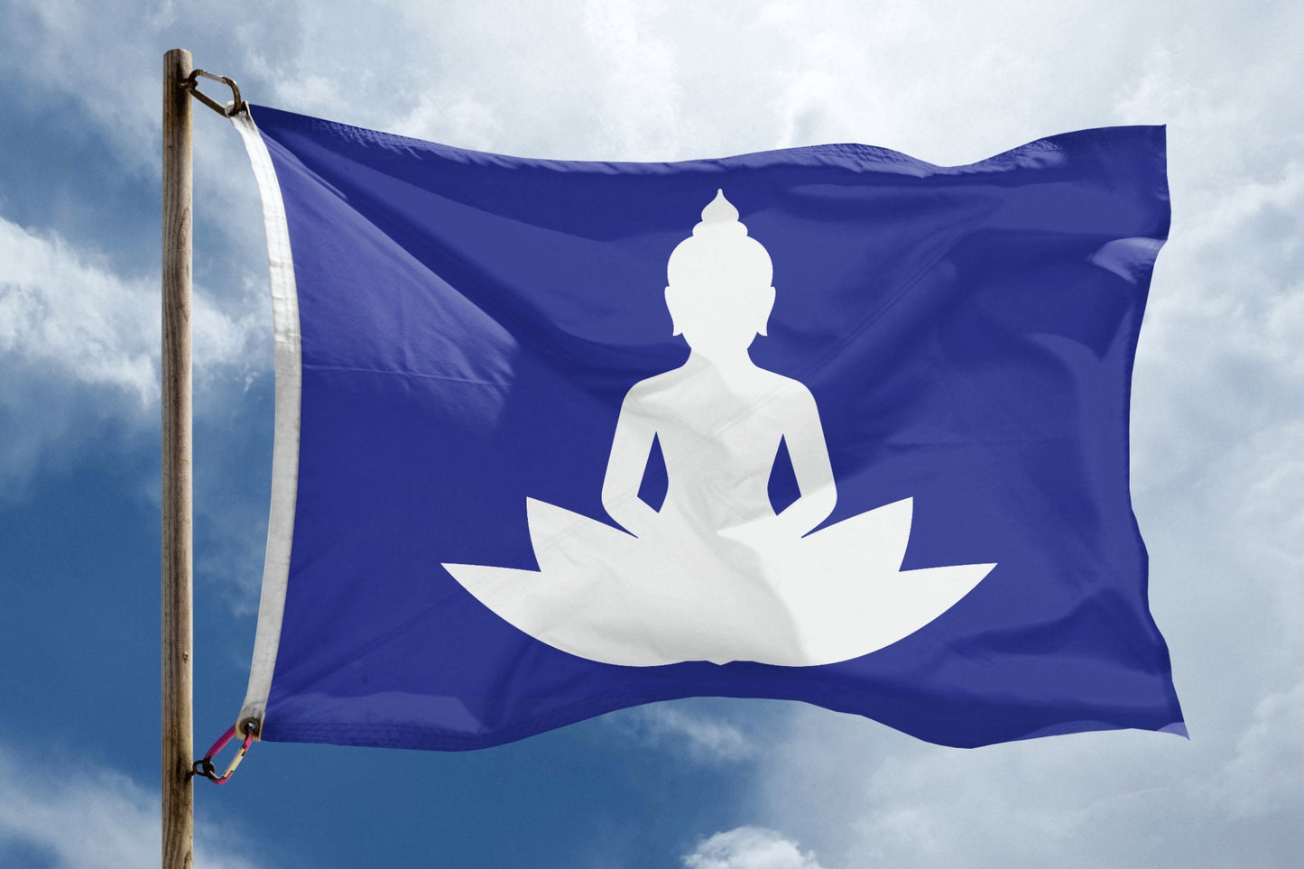 Lotus Meditation Flag