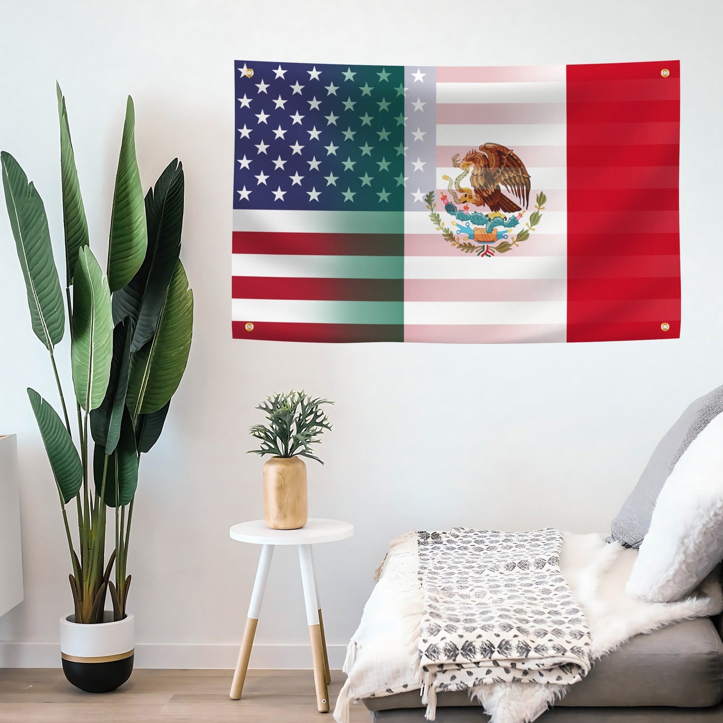 Mexican American Hybrid Flag