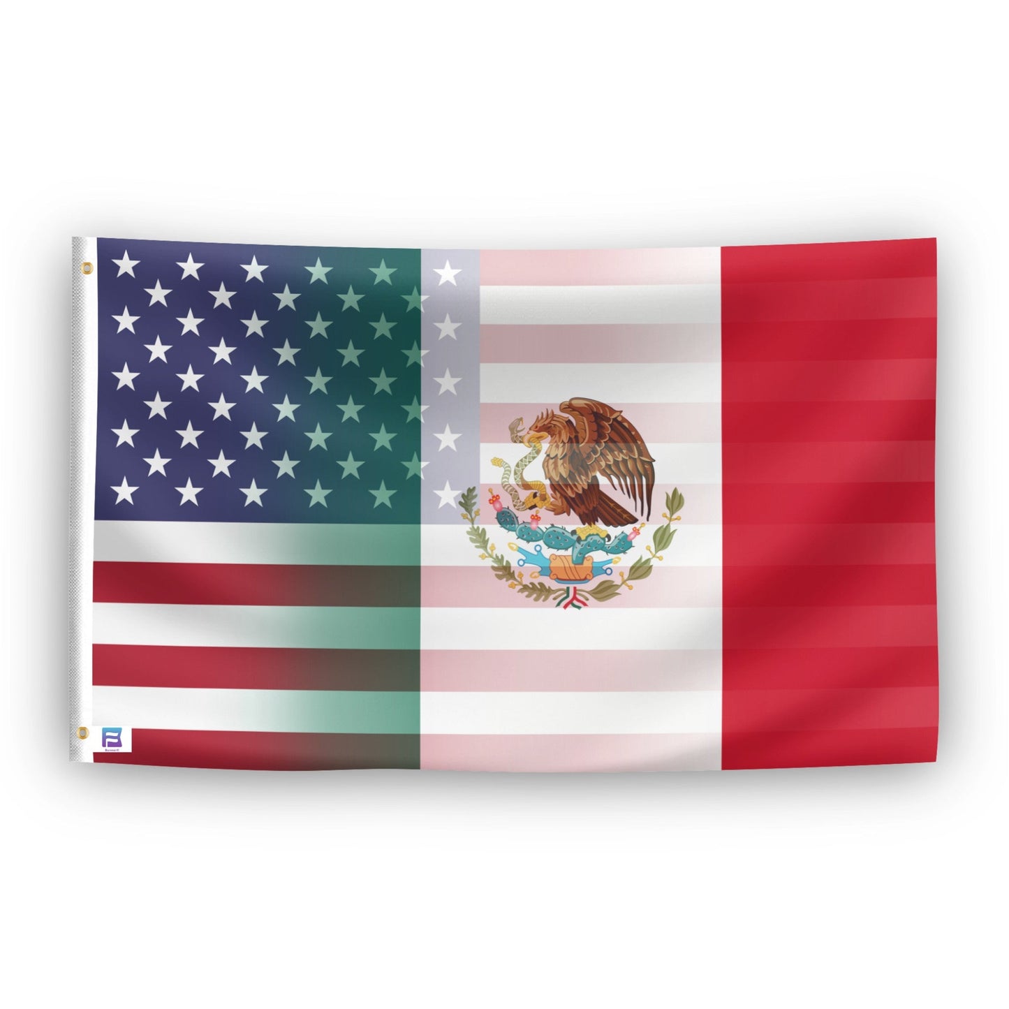 Mexican American Hybrid Flag