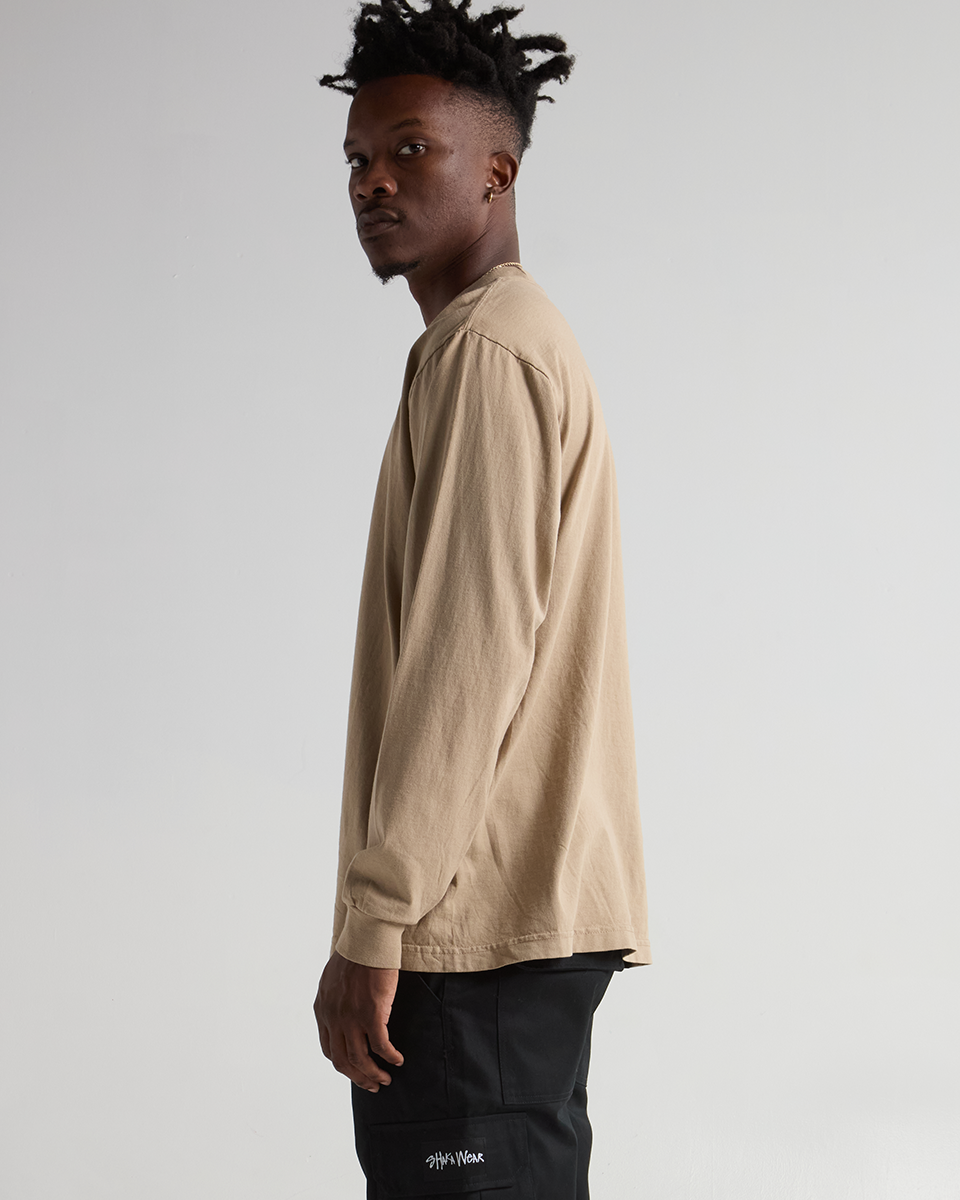 7.5oz Max Heavyweight Garment Dye Long Sleeve
