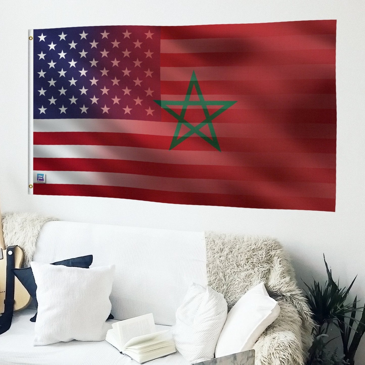Moroccan American Hybrid Flag