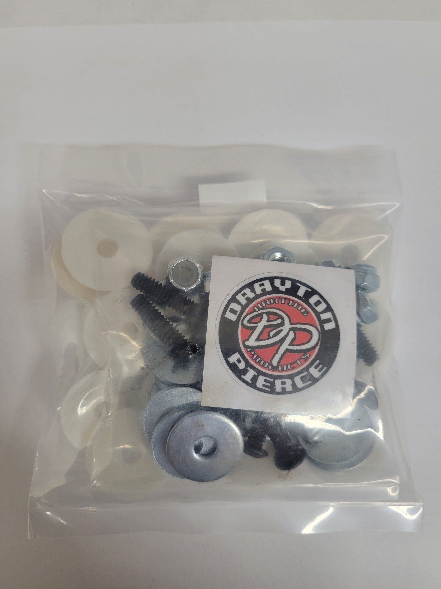 White Plastic Body Mount Kit for Clean Kart Panel Fastening