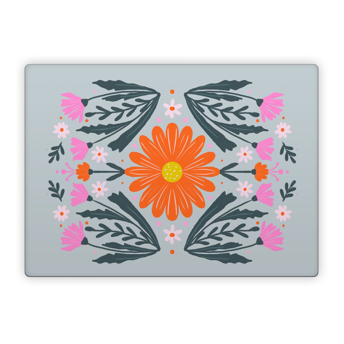 Pink and Orange Flowers - Microsoft Surface Laptop Skin