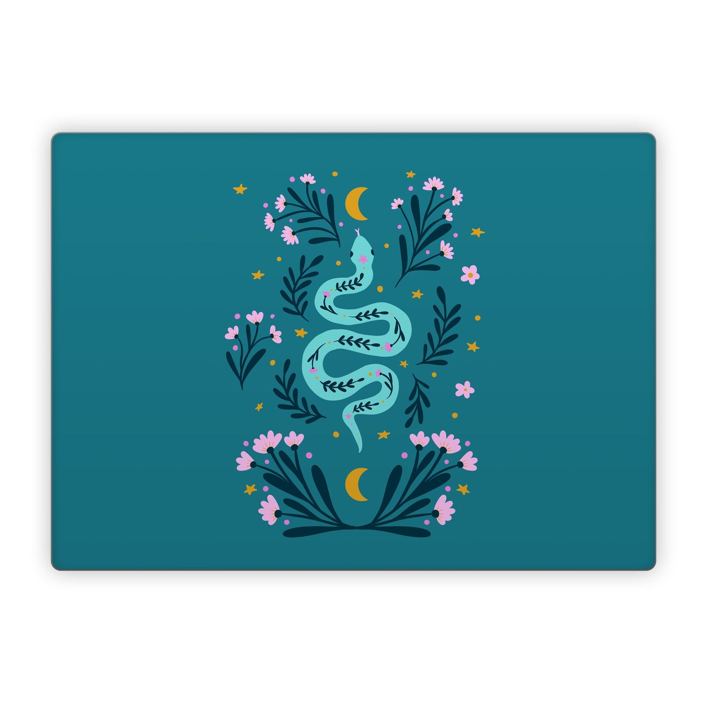 Snake and Flowers - Microsoft Surface Laptop Skin