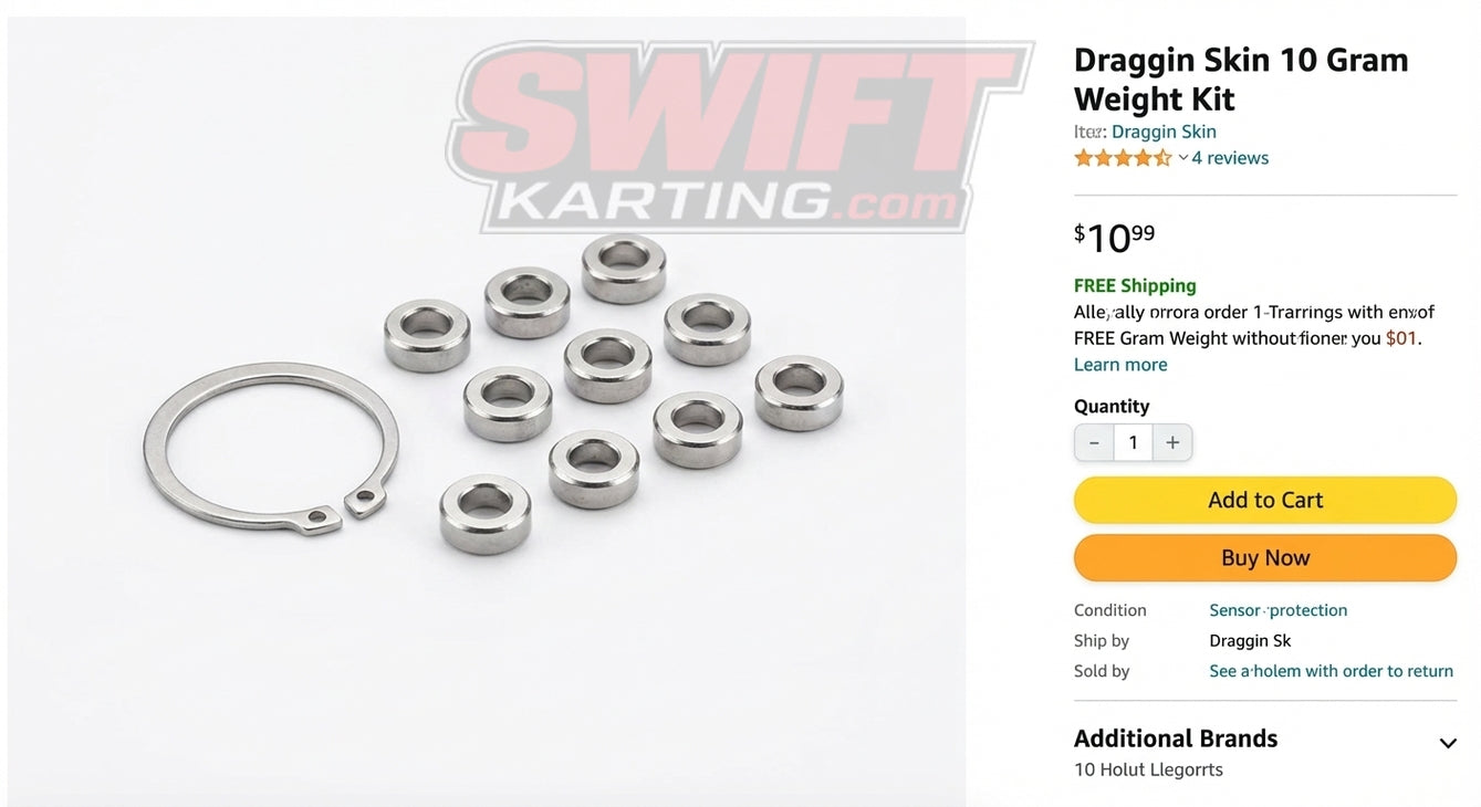 Draggin Skin 10 Gram Weight Kit for Enhanced Clutch Tuning