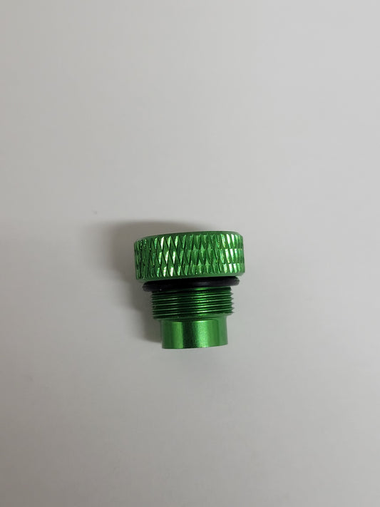 Green Anodized Aluminum Port Plug for Mychron 5 Gauges