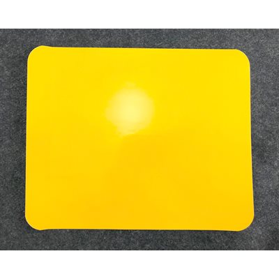 Yellow Stick-On Panel Meeting All Major Kart Sanctioning Requirements