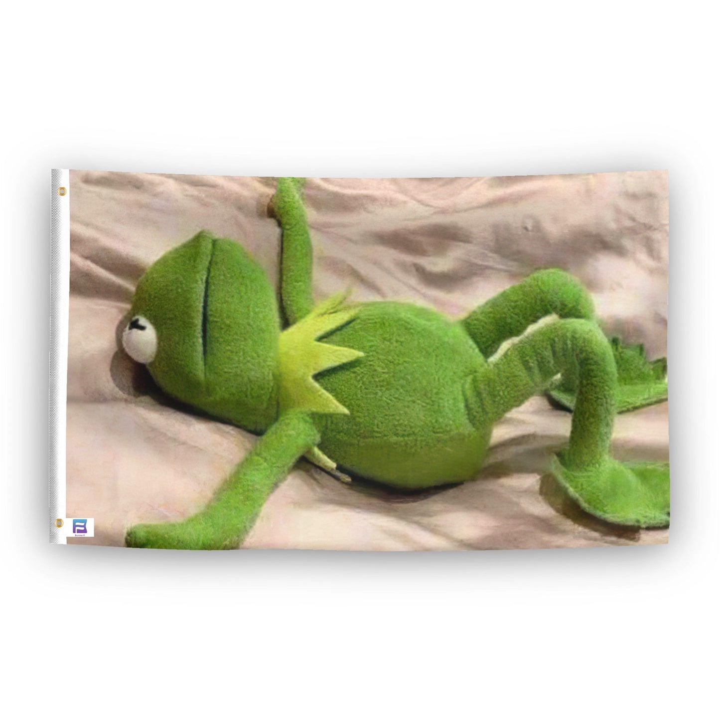 Over It Frog Mood Meme Flag
