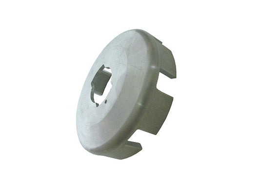 Sleek Silver Viper 2-Disc Aluminum Clutch Drum for Kart Enthusiasts