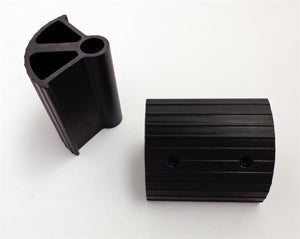 Black Metric Pedal Extensions for 14mm Pedals - Pair