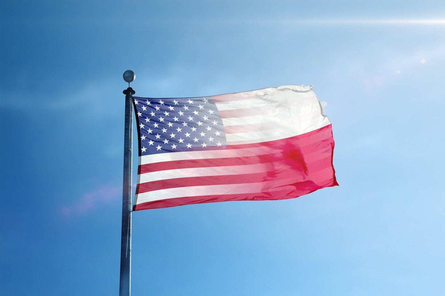 Polish American Hybrid Flag